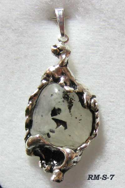 COYUN Regenbogen Mondstein Halskette - Eleganter Anhänger Mit Mondstein, Verstellbar & Perfekt Als Geschenk