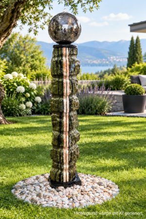 Designer-Gartenbrunnen Olive 140cm