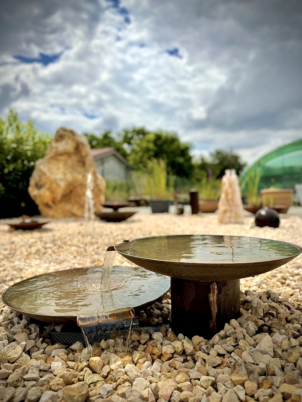 Schalenbrunnen Ganda aus Cortenstahl Ø60-100cm – Bild 4