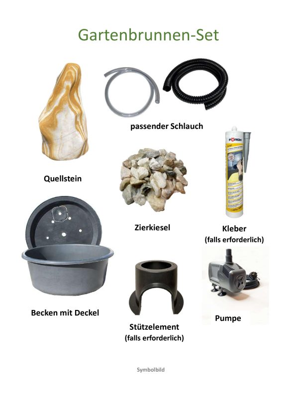 Gartenbrunnen-Set Vorlage Ägäis Gelb