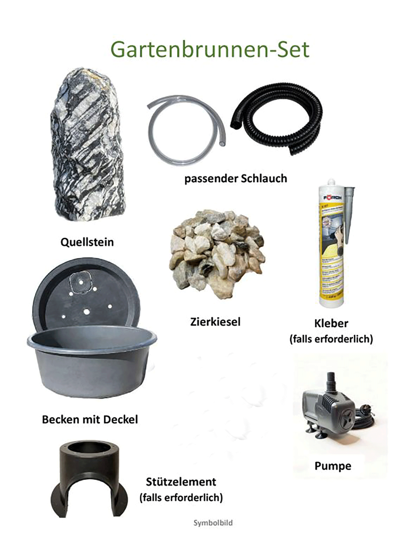 Gartenbrunnen-Set-Vorlage-Black-White-2