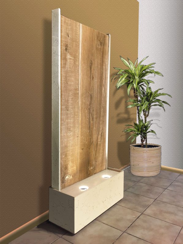 Wasserwand Wooden-Wall Marrone 148cm