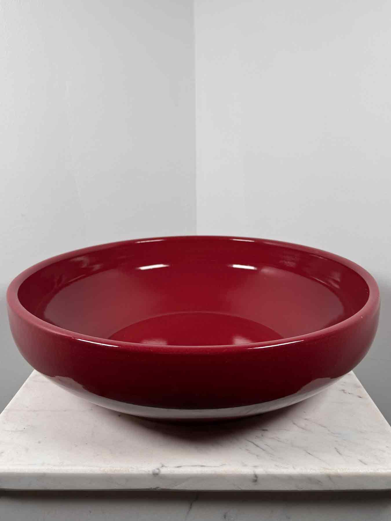 Keramikschale_Robusto_39,5cm_Rubinrot