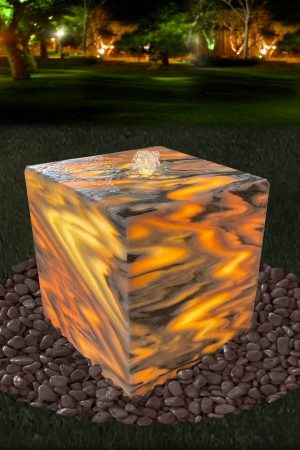 Licht-Gartenbrunnen Cube