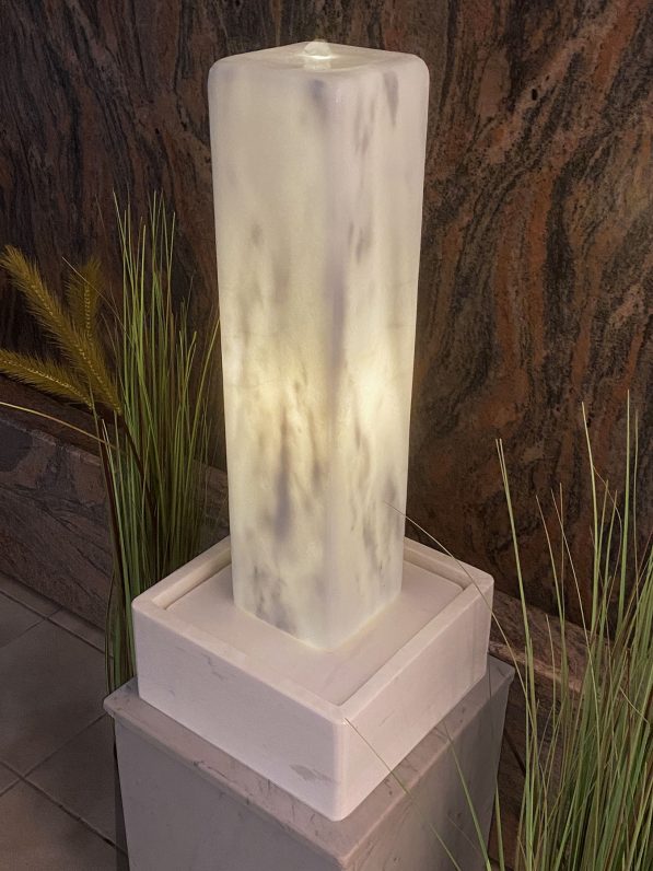 Lichtbrunnen Olympos White 70cm