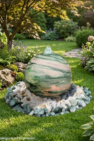Kugelbrunnen Lofoten Grün Ø30cm