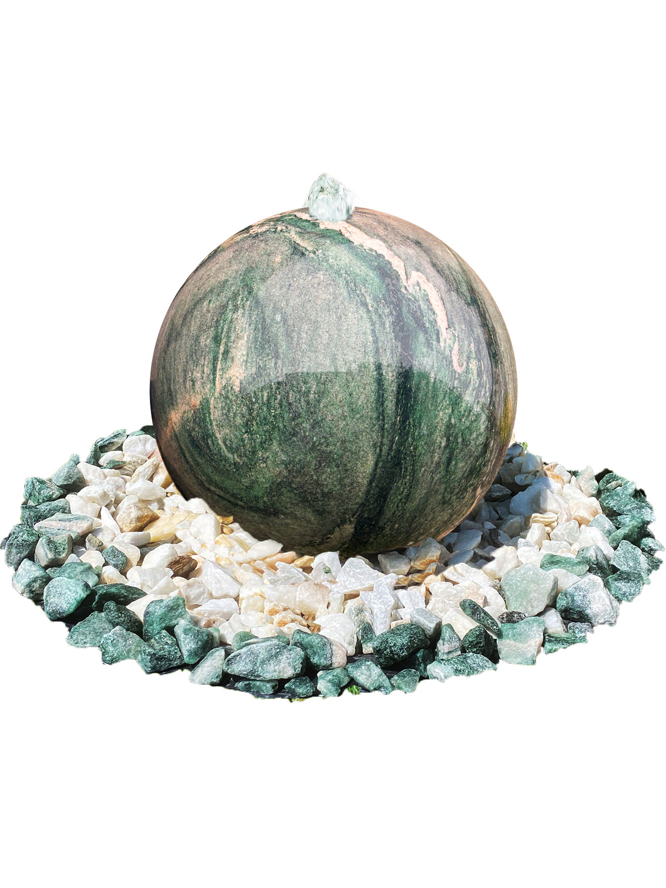 Kugelbrunnen Lofoten Grün 37cm