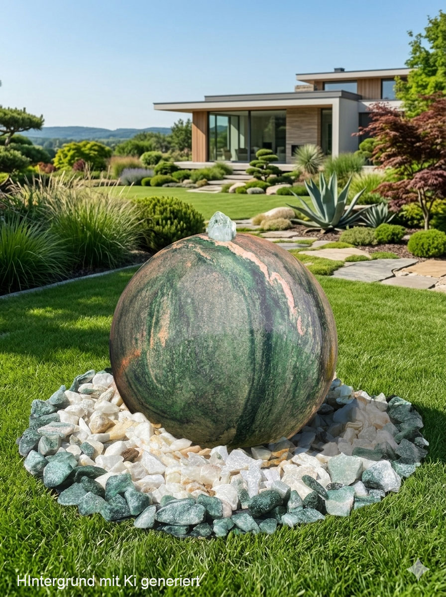 Kugelbrunnen Lofoten Grün 37cm