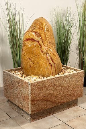 Regenbogen Sandstein Brunnen Mugla 82cm