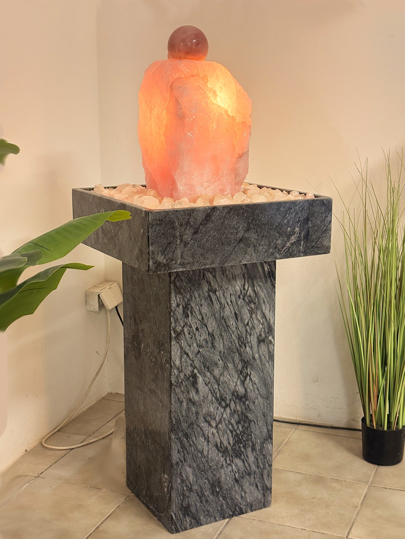 Rosenquarz-Kugelbrunnen-Primavera-128-cm_1