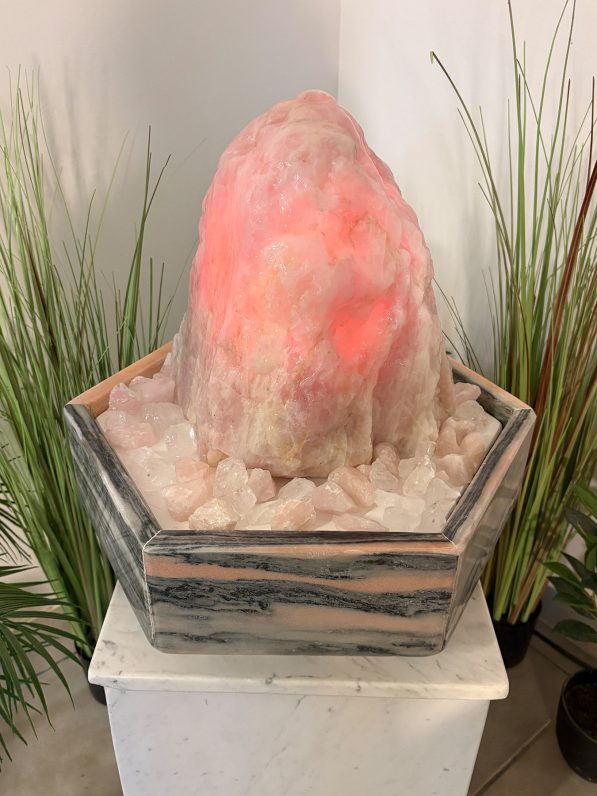 Brunnen Rosenquarz Feliciana 45cm – Bild 6
