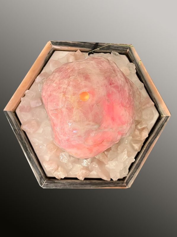 Brunnen Rosenquarz Feliciana 45cm – Bild 7