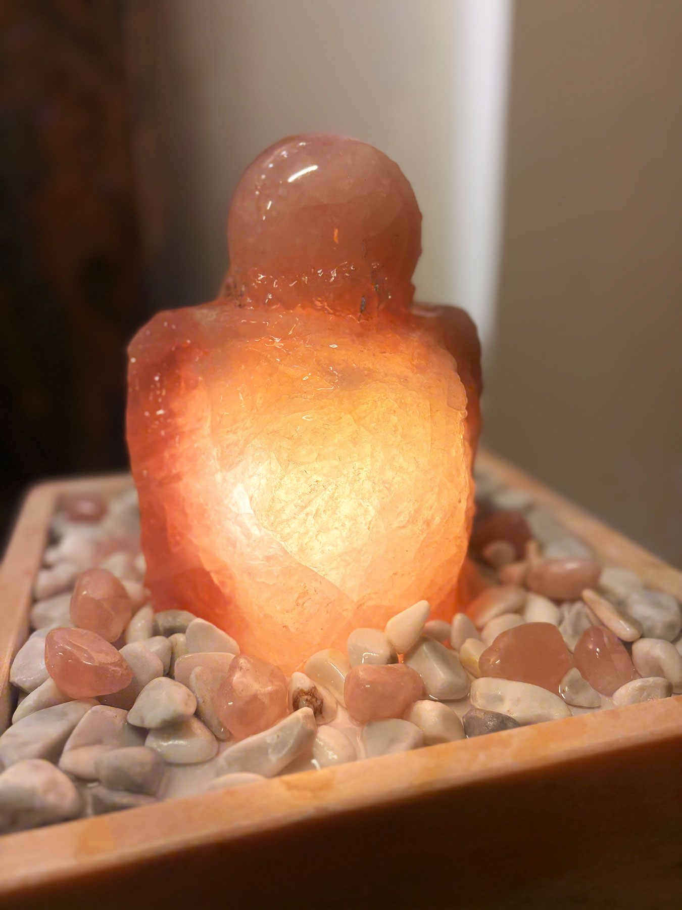 Rosenquarz Kugelbrunnen Santa Rita