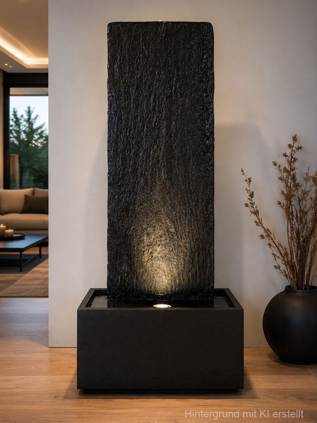 Schiefer-Wasserwand Kowloon 128cm – Bild 2