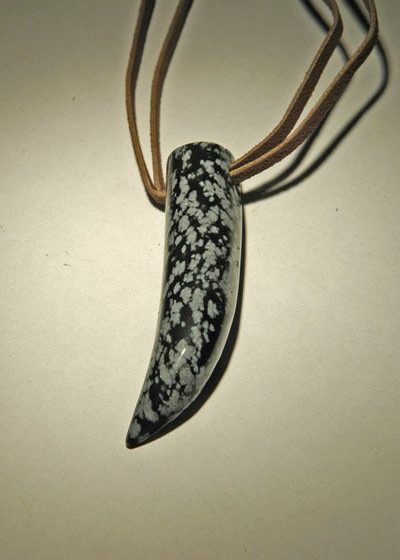 Feng Shui Schneeflocken Obsidian-Zahn