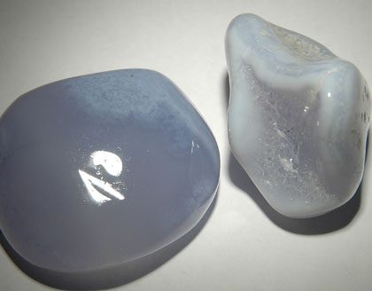 Streifen Chalcedon blau (Nr.
