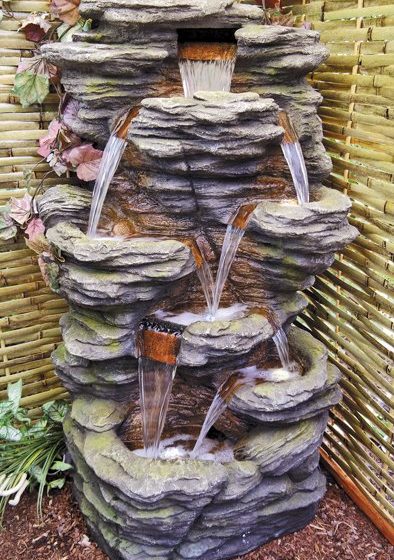 Feng Bao Polyresin Wasserfall (Eckmodell)