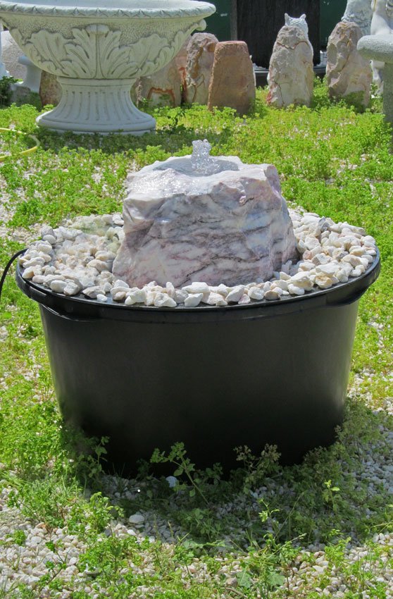 Gartenbrunnen Flat-Rock-Purple | Trösters Brunnenwelt