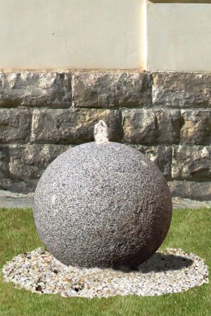 Granit-Quell-Kugel, gestockt, d: 50 cm