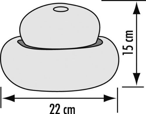 Zimmerbrunnen "Hawaii rot"