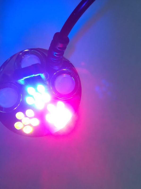 Nebler dreifach, Farbwechsellicht LED's