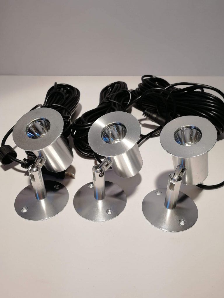 Power-LED Scheinwerfer Spot Silver 3er-Set