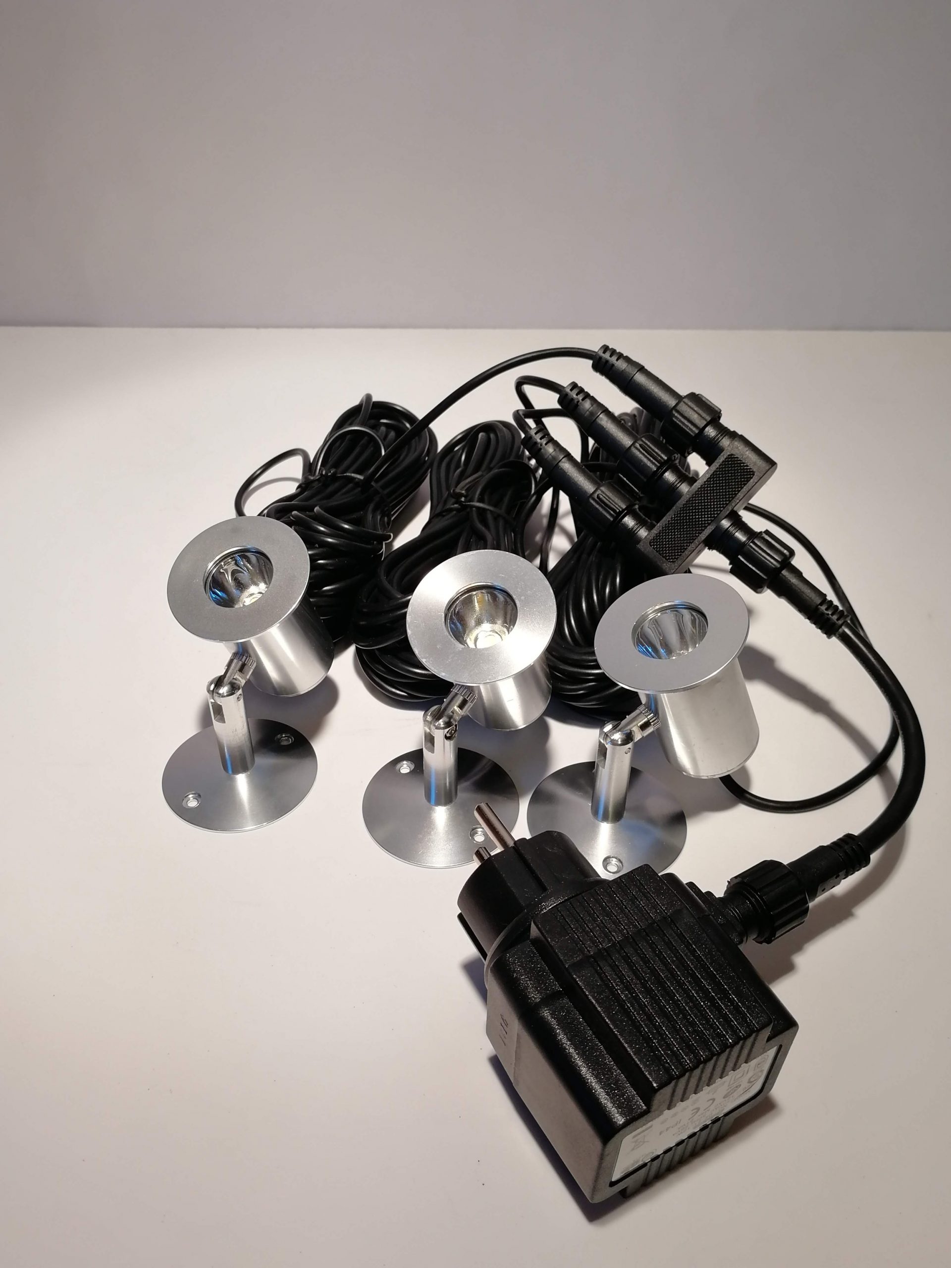 Power-LED Scheinwerfer Spot Silver 3er-Set