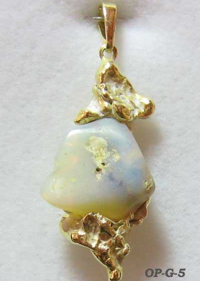 Edelstein Anhänger "Jelly Opal" (OP-G-5)