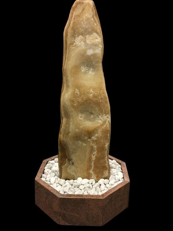 Onyx-Brunnen "Caramello" 117 cm