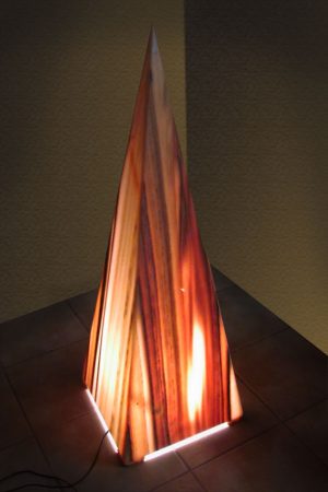 Pyramidenleuchte "Sölker Marmor", 105cm