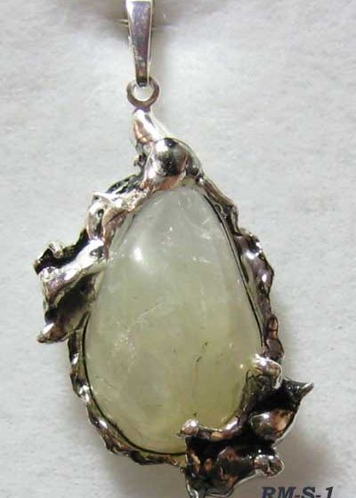 Edelstein Anhänger "Regenbogen Mondstein" (RM-S-1)