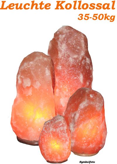 Salzkristall Leuchte "Kolossal" (35-50kg)