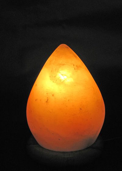 Salzkristall Leuchte "Flame" klein