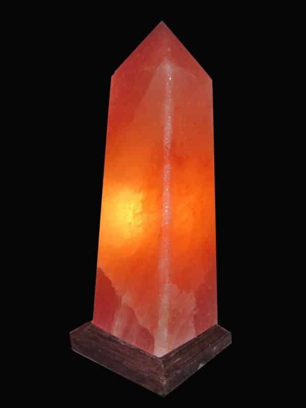 Salzkristall Leuchte "Obelisk"