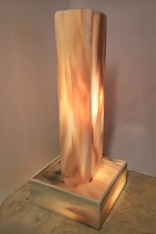 Lichtstele Sölker-Marmor "Midi" 70 cm