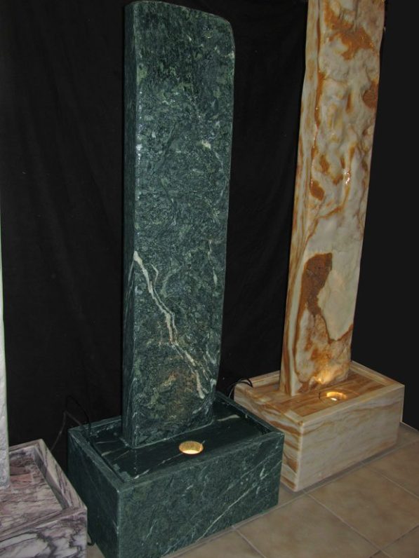 Serpentin-Wasserwand 147cm - "Cloudy Levante"