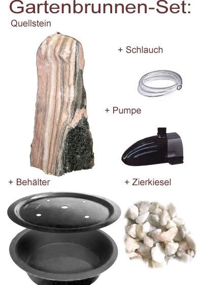 Gartenbrunnen Komplett-Set Sölker 100