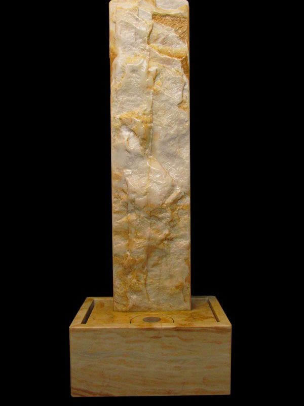 Marmor-Wasserwand 147 cm Ägäis-Gelb