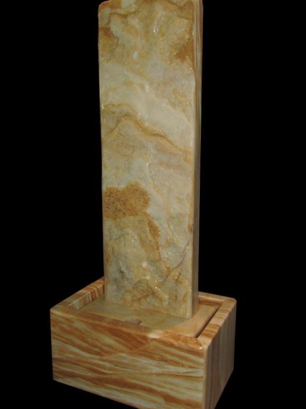 Marmor-Wasserwand 97cm - Ägäis-Gelb