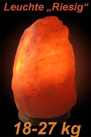 Salzkristall Leuchte "Riesig" (18-27kg)