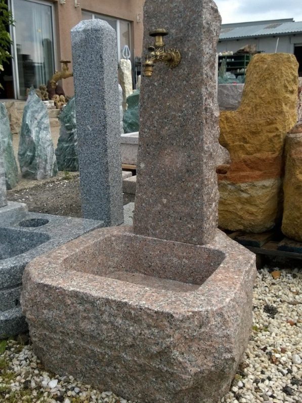 Granit-Trogbrunnen Rocky Mountain Rosa